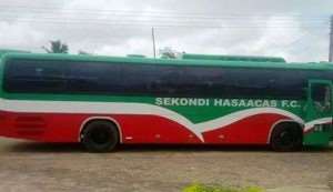 Shameful: Bus-less Aduana Stars transport players in Hasaacas bus