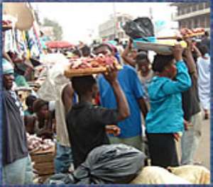 HAWKERS IN KUMASI PROTEST INCREASE IN LICENSE FEE