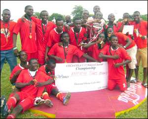 Jubilant Anokye Stars players