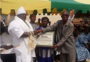 Koku Anyidoho honored for developmental role in Tanyigbe