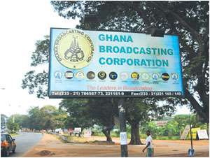 Entrance to Ghana Broadcasting Corporation