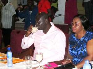 Hon. Samuel Sarpong With His Wife During The Event