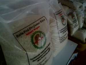 A packaged domestic lowland rice