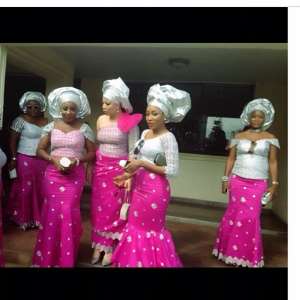 Dazzling Attires Of Celebrities At Moses Inwangs Lavish Wedding