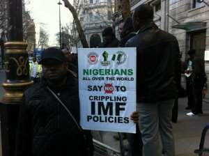 Protest for the Removal of the Pseudo Petroleum Subsidy In Nigeria at the International Monetary Fund- Washington DC