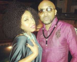 Rita dominic and Banky W at the Nollywood presidential dinner