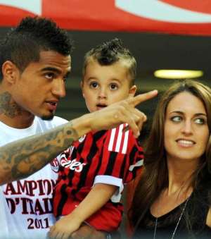 Kevin and ex-wife Jenny and son Jermaine.