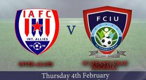 Inter Allies confirm friendly against Nigerian side Ifeanyi Ubah on Thursday