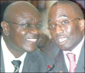 Edward Doe-Adjaho and Hon Joe Ghartey
