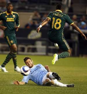 Ishmael Yartey in action for Timbers in the MLS