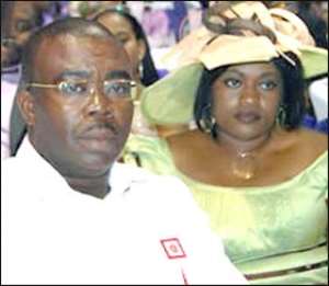 Stephen Asamoah Boateng and his wife, Zuleika