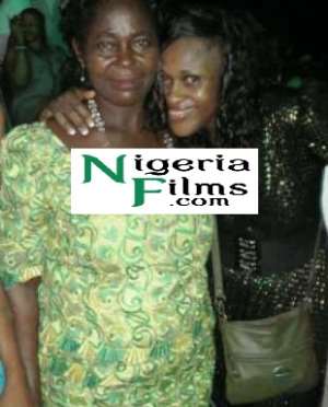 Pictures: Nollywood Actress Uche Jumbo And Her Mother