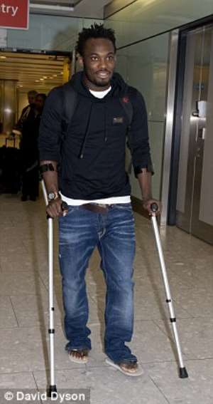 Essien will out of action for six weeks