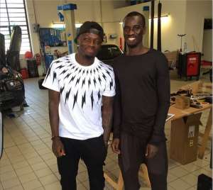 Rabiu flew into Italy to visit 'big brother' Sulley Muntari