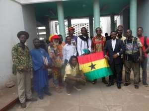 Picture shows some of our members supporters, friends and Lawyer Wayo Tetteh at the High Court Accra.