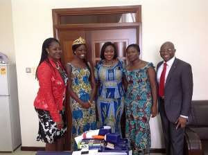Photo News: Miss Ghana Team Visits Parliament