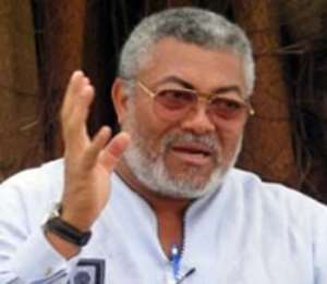 Rawlings courts support for president Mahama to restore sanity in the country