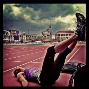 Image of the day : Get up or quit? 8211; wondering Lolo Jones