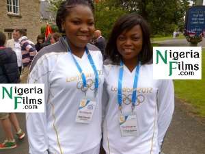 Pictures: Banky W, Funke Akindele, Kanu Nwankwo, Others With Olympic Torch
