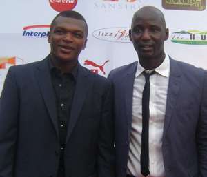 Marcel Desailly with Tony Baffour right