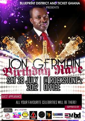 Jon Germain To Celebrate Birthday @ Rockstones Office on Sat. 28th July 2012