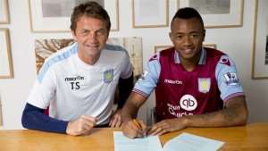 Jordan Ayew has joined Aston Villa on a five-year contract