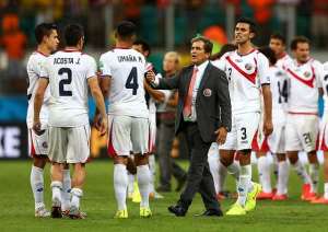 Satisfied losers: Coach Jorge Luis Pinto: Costa Rica hurt, but happy after FIFA World Cup exit