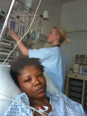 PICTURES Nigerian Singer Justina Survives Car Accident In Germany