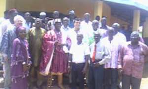 Former Vice Preisdent Alhaji Aliu Mahama and the medical team from Louisville, USA