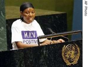 HIV-Infected African Woman Addresses UN AIDS Meeting
