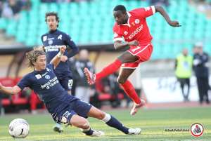 Solitary goal: Kingsley Boateng gives Bari victory against Modena