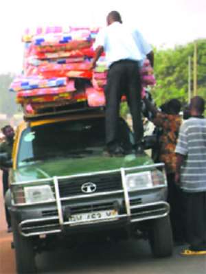 After peaceful NDC CongressDELEGATES STEAL 150 MATRESSESin protest against meager lorry fares given them