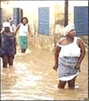 Floods hit Accra