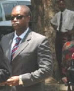 ACP Kofi Boakye  arrives at the Georgina Woods Committee.pics courtesy,mjol