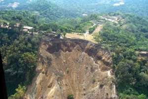 'Landslide can occur around Akoasa Mountain'
