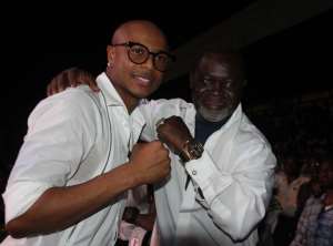 Black Stars players attend Baby Jet Promotions' Boxing Day bout as Tagoe KO's Momba