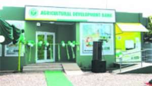 Front view of the newly opened Yendi branch of the Agricultural Development Bank