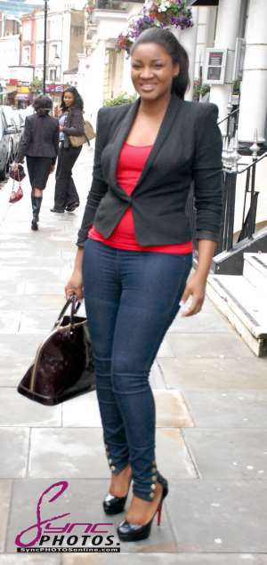 Omotola connects her LAST FLIGHT TO ABUJA