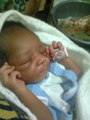 Baby born with Qur’an moves to father’s mansion
