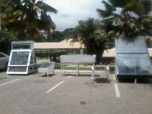 Some solar products on display at Kpoly