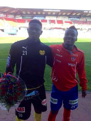 Ghanaian midfielder Kwame Bonsu wins Man-of-the-match award in Sweden