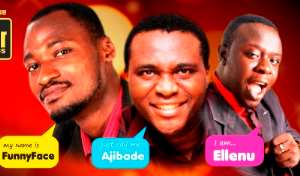 Comedians; Funny Face (Left), Ajibade (Middle) and Ellenu will headline the event