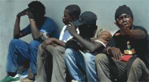 Some of the people arrested by the police after the riot.