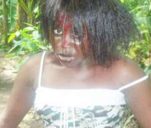 Maame Yaa in one of her horror roles