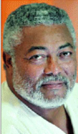 Former president J.J. Rawlings