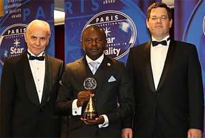 CEO of VSA, Mr. Asiedu Sekyere picked the award on behalf of the company