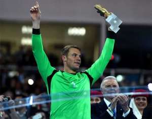 Safe hands: Neuer wins World Cup golden glove