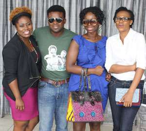 From Left Lydia Forson, Kunle amp; Ama K and Nse