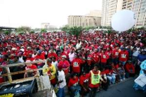 South African HIV activists come out on the streets
