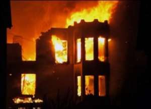 Fire Guts MPs House